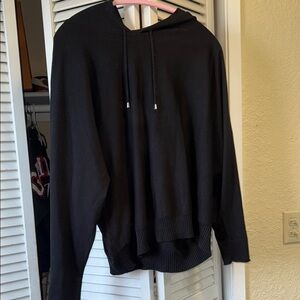 Black Hooded Sweater